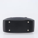 CELINE C Macadam Hand Bag Canvas Black Silver Auth 202613A-5