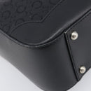 CELINE C Macadam Hand Bag Canvas Black Silver Auth 202613A-16