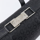 CELINE C Macadam Hand Bag Canvas Black Silver Auth 202613A-19