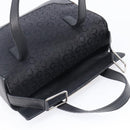 CELINE C Macadam Hand Bag Canvas Black Silver Auth 202613A-20
