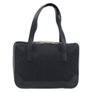 CELINE C Macadam Hand Bag Canvas Black Silver Auth 202613A-13