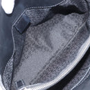 CELINE C Macadam Hand Bag Canvas Black Silver Auth 202613A-11