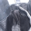 CELINE C Macadam Hand Bag Canvas Black Silver Auth 202613A-22