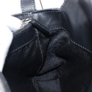 CELINE C Macadam Hand Bag Canvas Black Silver Auth 202613A-23