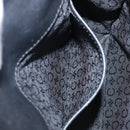CELINE C Macadam Hand Bag Canvas Black Silver Auth 202613A-27