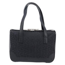 CELINE C Macadam Hand Bag Canvas Black Silver Auth 202613A-2