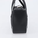 CELINE C Macadam Hand Bag Canvas Black Silver Auth 202613A-3