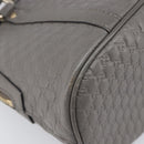 GUCCI Micro GuccissimaGG Hand Bag Leather Outlet 2way Gray 449654 Auth 202614V-17