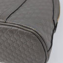 GUCCI Micro GuccissimaGG Hand Bag Leather Outlet 2way Gray 449654 Auth 202614V-18