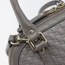 GUCCI Micro GuccissimaGG Hand Bag Leather Outlet 2way Gray 449654 Auth 202614V-20