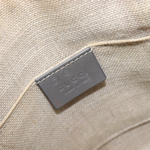 GUCCI Micro GuccissimaGG Hand Bag Leather Outlet 2way Gray 449654 Auth 202614V