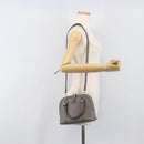 GUCCI Micro GuccissimaGG Hand Bag Leather Outlet 2way Gray 449654 Auth 202614V-27