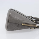 GUCCI Micro GuccissimaGG Hand Bag Leather Outlet 2way Gray 449654 Auth 202614V-3