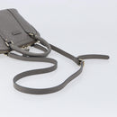 GUCCI Micro GuccissimaGG Hand Bag Leather Outlet 2way Gray 449654 Auth 202614V-8