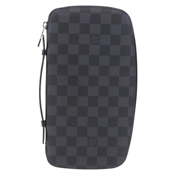 LOUIS VUITTON Damier Grafitte Organizer Atoll Travel Case N48255 LV Auth 202615A