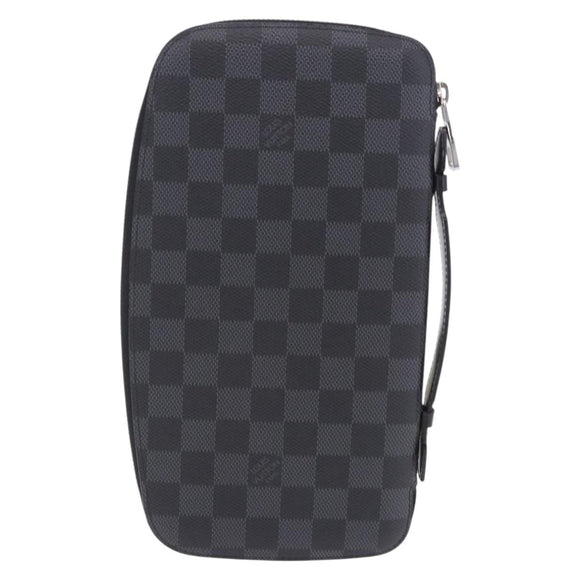 LOUIS VUITTON Damier Grafitte Organizer Atoll Travel Case N48255 LV Auth 202615A