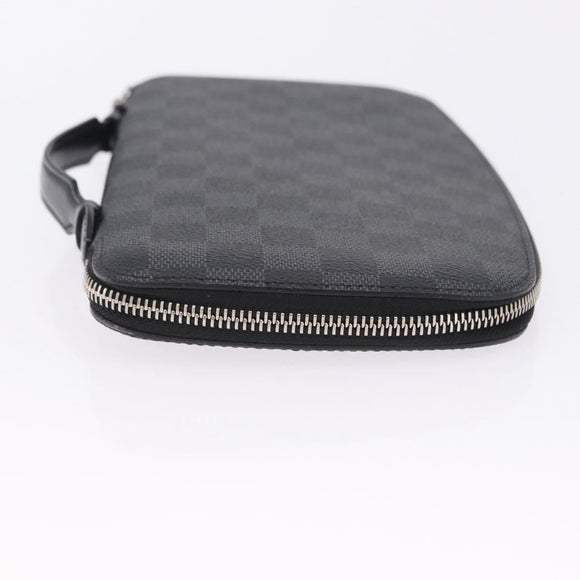 LOUIS VUITTON Damier Grafitte Organizer Atoll Travel Case N48255 LV Auth 202615A