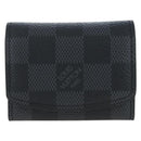 LOUIS VUITTON Damier Graphite Cufflinks LV Catch Cuffs M80188 LV Auth 202616V-13