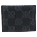 LOUIS VUITTON Damier Graphite Cufflinks LV Catch Cuffs M80188 LV Auth 202616V-2