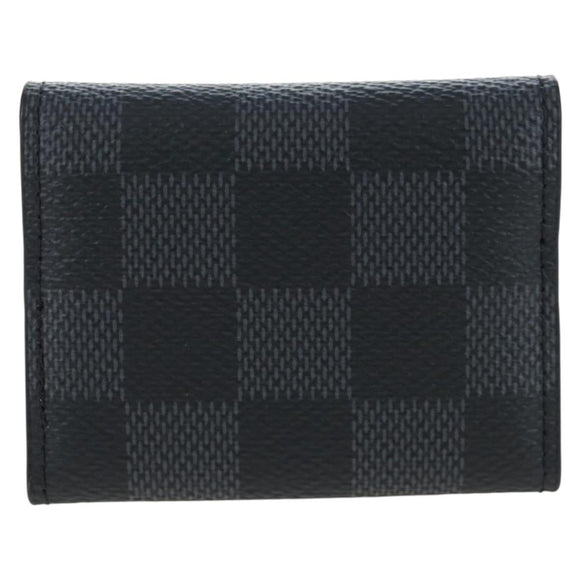 LOUIS VUITTON Damier Graphite Cufflinks LV Catch Cuffs M80188 LV Auth 202616V