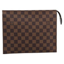 LOUIS VUITTON Damier Ebene Poche Toilette 26 Pouch N47543 LV Auth 202619A-2