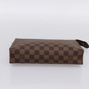 LOUIS VUITTON Damier Ebene Poche Toilette 26 Pouch N47543 LV Auth 202619A-7