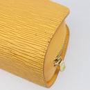 LOUIS VUITTON Epi Dauphine PM Pouch Yellow M48449 LV Auth 202620-15