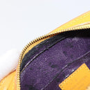 LOUIS VUITTON Epi Dauphine PM Pouch Yellow M48449 LV Auth 202620-8