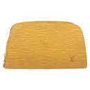 LOUIS VUITTON Epi Dauphine PM Pouch Yellow M48449 LV Auth 202620-13