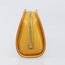 LOUIS VUITTON Epi Dauphine PM Pouch Yellow M48449 LV Auth 202620-3