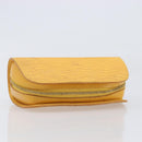 LOUIS VUITTON Epi Dauphine PM Pouch Yellow M48449 LV Auth 202620-5