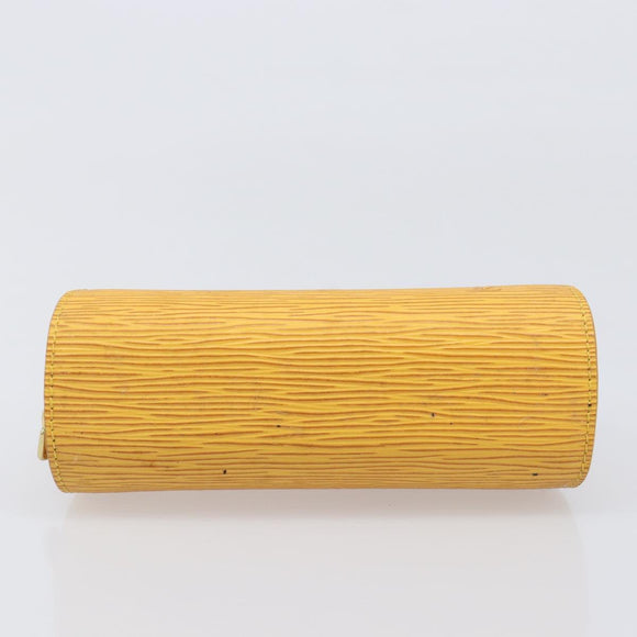 LOUIS VUITTON Epi Dauphine PM Pouch Yellow M48449 LV Auth 202620
