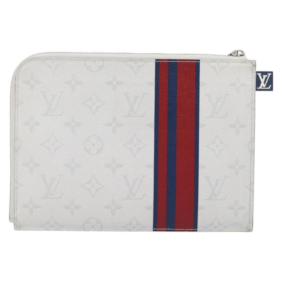 LOUIS VUITTON Monogram White Pochette Jules PM Bag White M61745 LV Auth 202622V