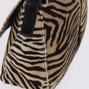FENDI Mamma Baguette Shoulder Bag Harako leather Brown Gold Auth 202625SAM-10