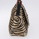 FENDI Mamma Baguette Shoulder Bag Harako leather Brown Gold Auth 202625SAM-11