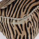 FENDI Mamma Baguette Shoulder Bag Harako leather Brown Gold Auth 202625SAM-18