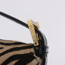FENDI Mamma Baguette Shoulder Bag Harako leather Brown Gold Auth 202625SAM-22