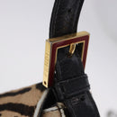 FENDI Mamma Baguette Shoulder Bag Harako leather Brown Gold Auth 202625SAM-24