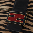 FENDI Mamma Baguette Shoulder Bag Harako leather Brown Gold Auth 202625SAM-25