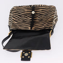 FENDI Mamma Baguette Shoulder Bag Harako leather Brown Gold Auth 202625SAM-27