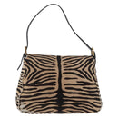 FENDI Mamma Baguette Shoulder Bag Harako leather Brown Gold Auth 202625SAM-7