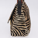 FENDI Mamma Baguette Shoulder Bag Harako leather Brown Gold Auth 202625SAM-9