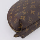 LOUIS VUITTON Monogram Trousse Demi Ronde Cosmetic Pouch M47520 LV Auth 202626-11