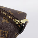 LOUIS VUITTON Monogram Trousse Demi Ronde Cosmetic Pouch M47520 LV Auth 202626-12