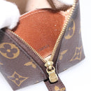 LOUIS VUITTON Monogram Trousse Demi Ronde Cosmetic Pouch M47520 LV Auth 202626-18