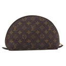 LOUIS VUITTON Monogram Trousse Demi Ronde Cosmetic Pouch M47520 LV Auth 202626-3