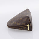 LOUIS VUITTON Monogram Trousse Demi Ronde Cosmetic Pouch M47520 LV Auth 202626-4