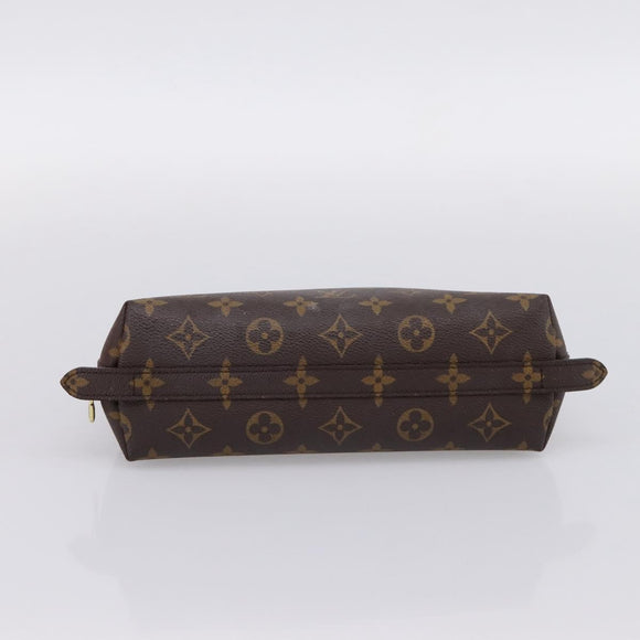 LOUIS VUITTON Monogram Trousse Demi Ronde Cosmetic Pouch M47520 LV Auth 202626