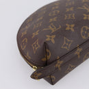 LOUIS VUITTON Monogram Trousse Demi Ronde Cosmetic Pouch M47520 LV Auth 202626-9