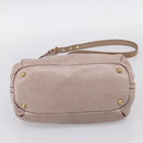 Miu Miu Vitellolux Hand Bag Leather 2way Pink Gold Tone Auth 202628V-11